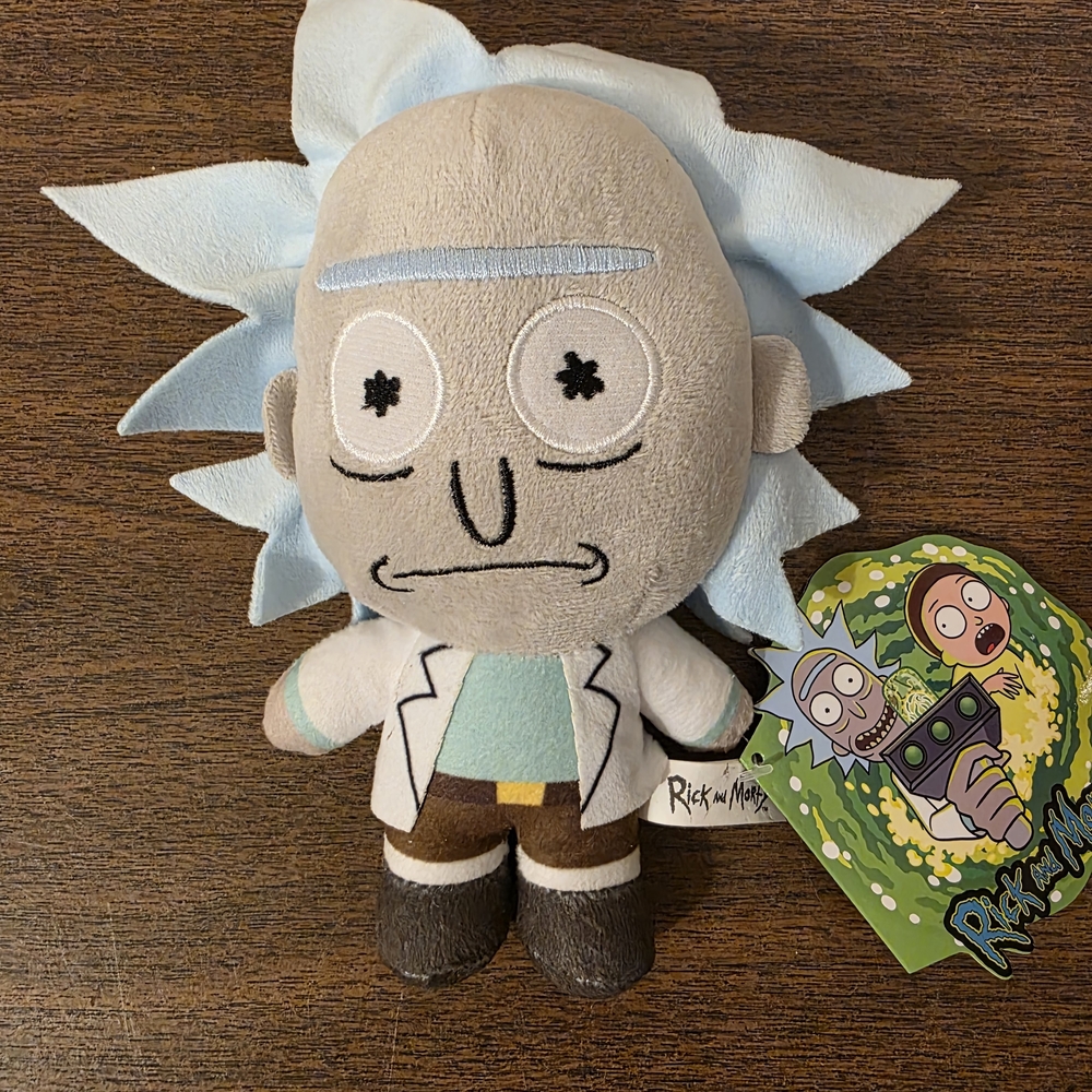 Rick and Morty Plush Stuffed Toy - Blue and Brown